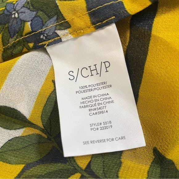 Cabi Spring Scene Floral Bell Sleeve Semi Sheer Blouse - Picture 6 of 8